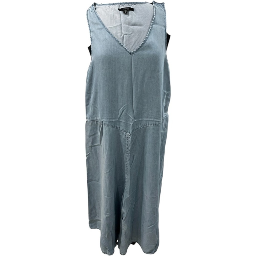 Joe's‎ Jeans Womens Light Wash Denim V-Neck Wide Leg Jumpsuit Blue Size M